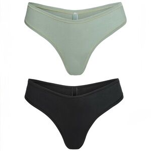Two pack of SKIMS Cotton Jersey Dipped Thongs